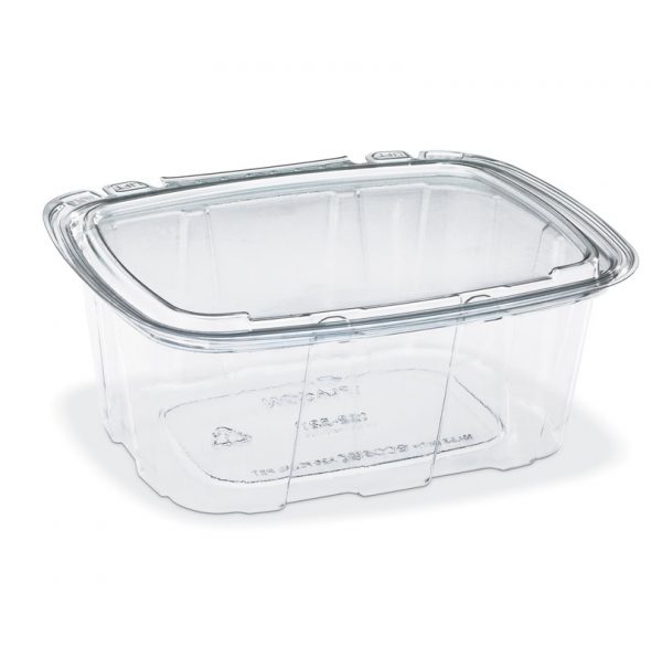 Futura 62 oz Silver Plastic Tamper-Evident 5-Compartment Container