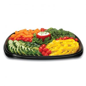 Placon : Fresh 'n Clear® Catering<br>4-Compartment Tray with Cup Area