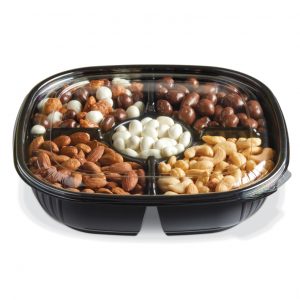 Placon : Fresh 'n Clear® Catering<br>4-Compartment Tray with Cup Area