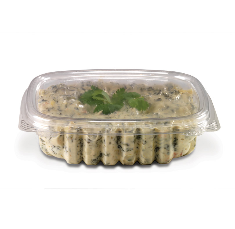 DELI CONTAINER CS08 HINGED CLEAR 8 OZ 5-3/8X4.5X
