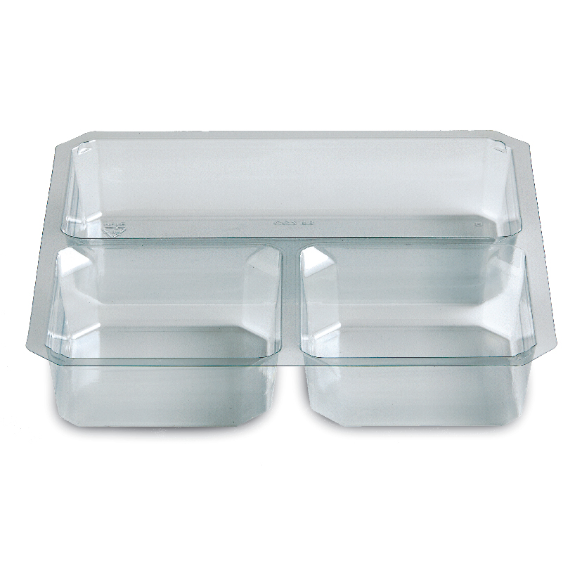 Placon 166489 Gocubes Disposable Food Containers 24 Oz Clear Pet