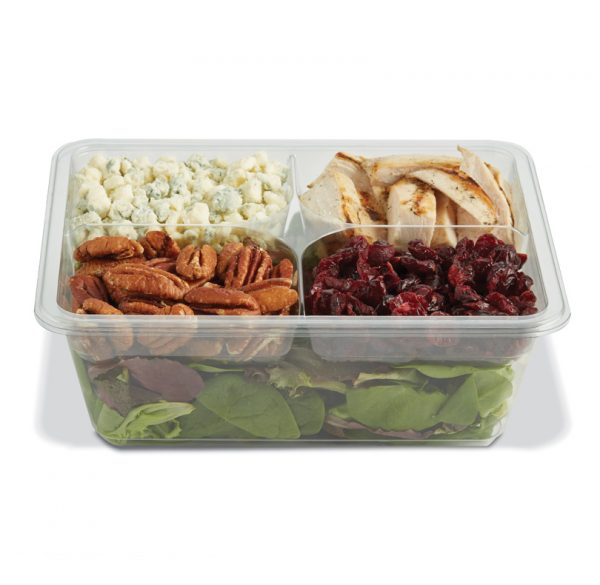 Placon : Fresh 'n Clear® Tamper-Evident Salad Bowl Medium 24oz Flat Lid