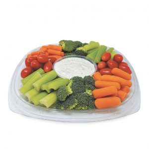 Placon : Fresh 'n Clear® Catering<br>4-Compartment Tray with Cup Area