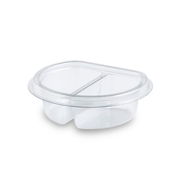 Placon : Crystal Seal® reFresh® 2-Compartment Square Container