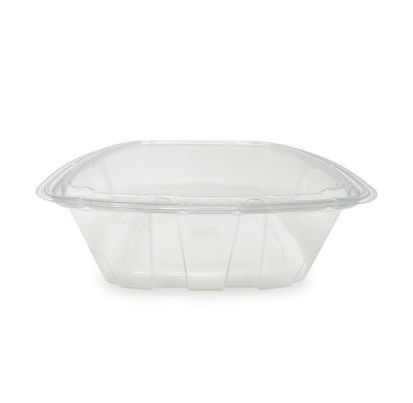 Placon 120069 Crystal Seal® 48 oz Clear Plastic Tamper-Evident Container -  8 3/4L x 7 7/8W x 2 5/16H