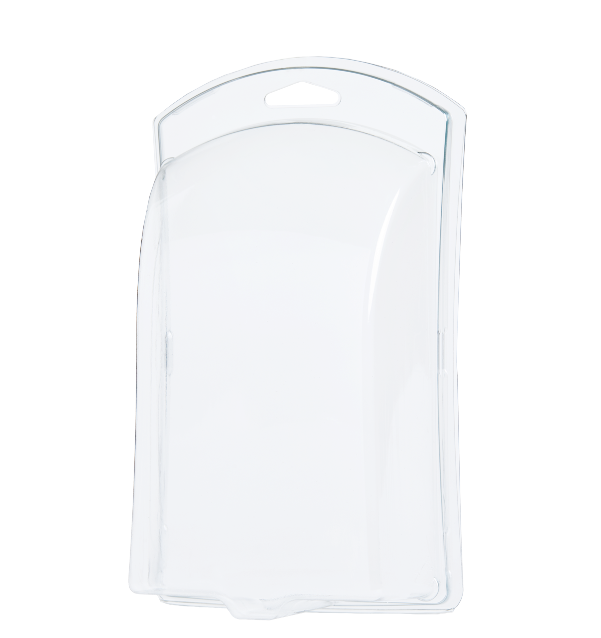 Clear acrylic wall-mounted pocket holder