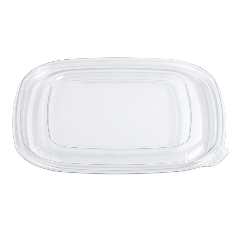 Clear rectangular baking dish with rounded corners and side handles