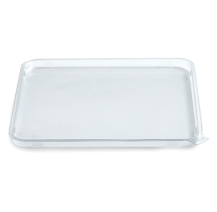 Clear rectangular glass baking dish with handles