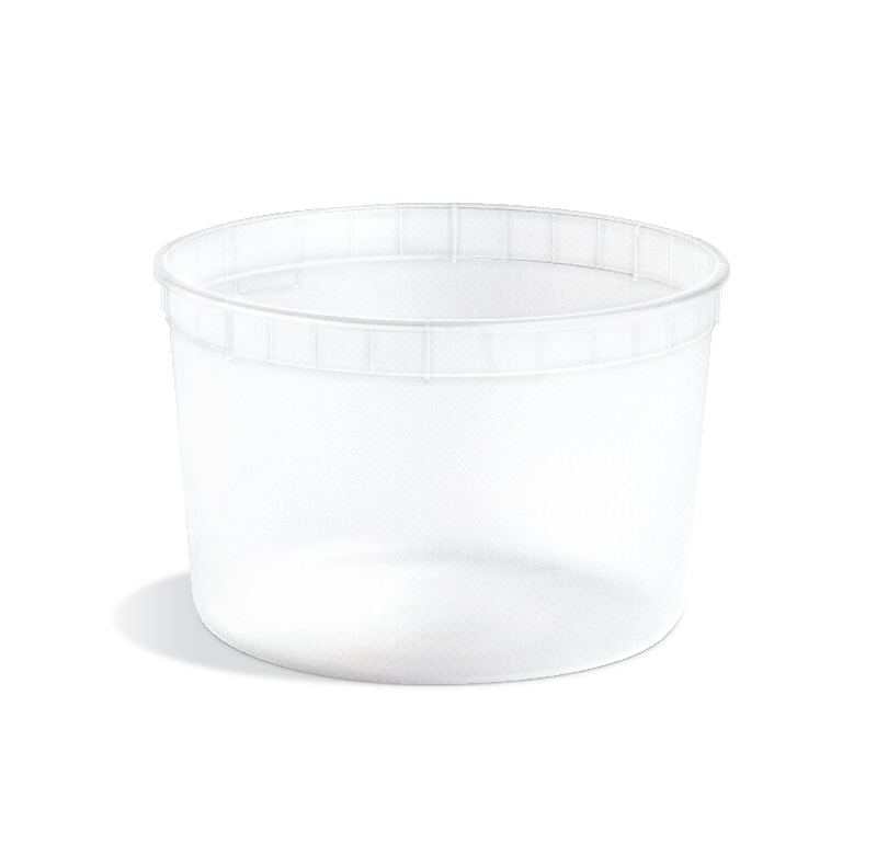 White plastic tub with a wide rim and open top