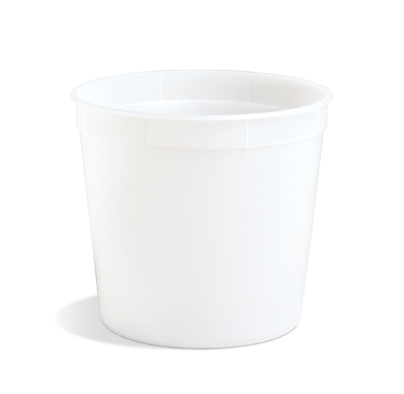 White disposable plastic cup