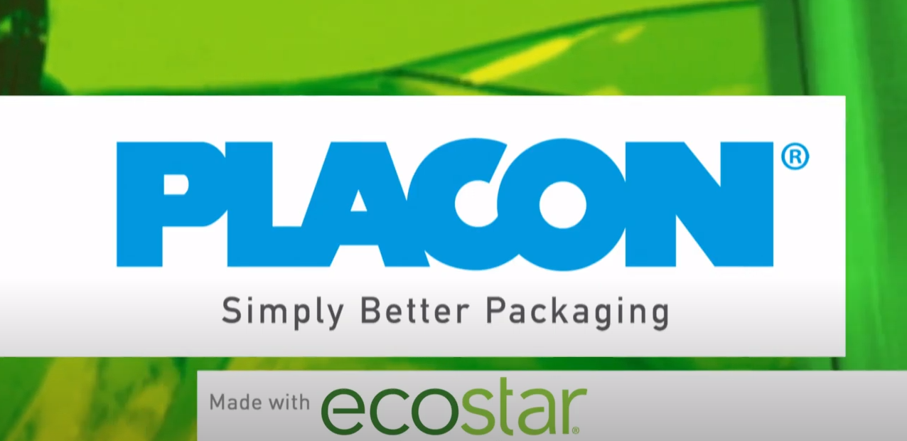 Placon logo with the tagline “Simply Better Packaging” and “Made with ecostar” text