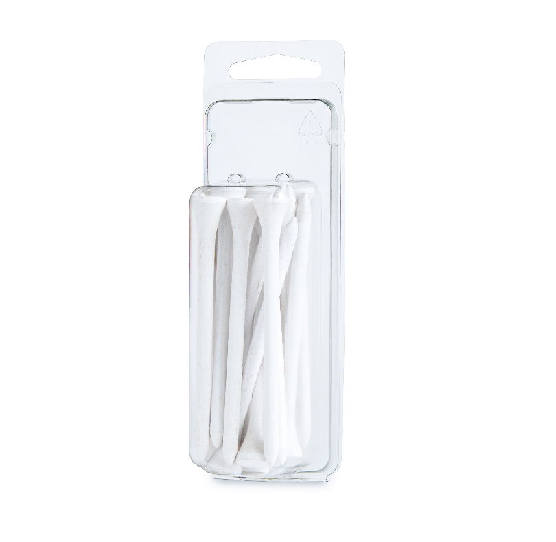 Pack of white cotton swabs in clear plastic packaging