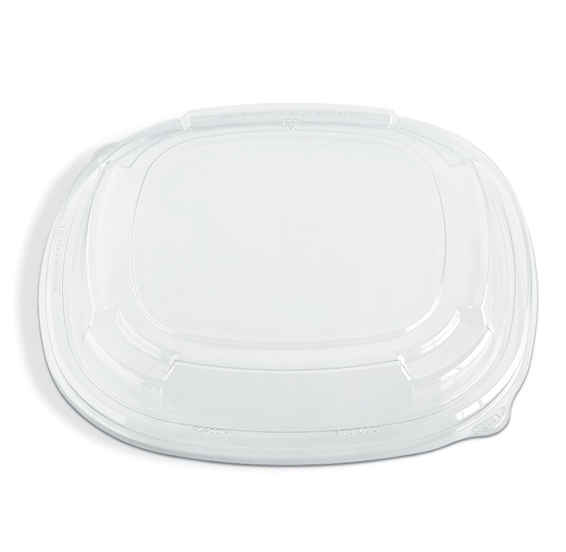 Clear plastic lid for a food storage container