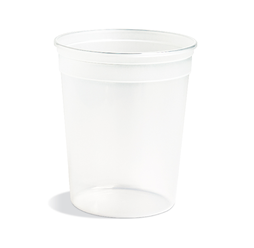 Translucent plastic cup