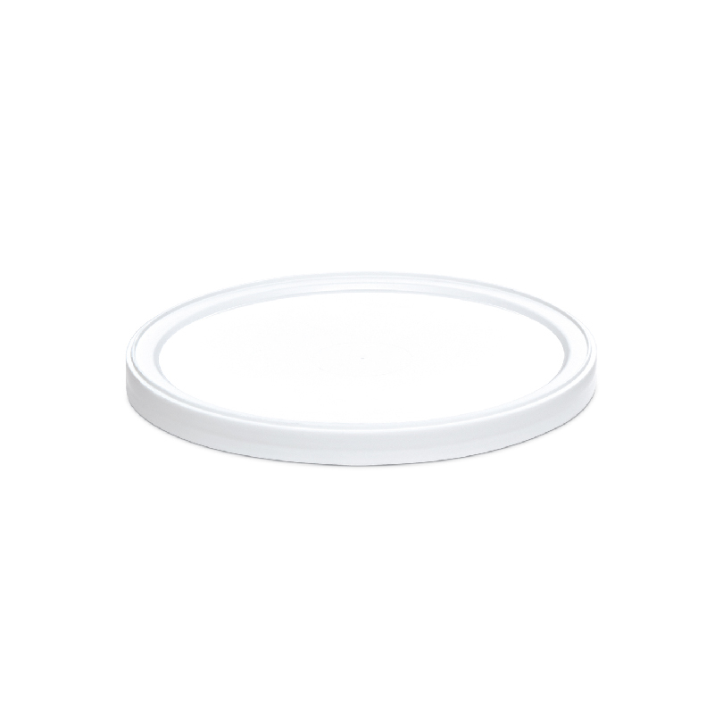 White circular plastic ring with a raised rim